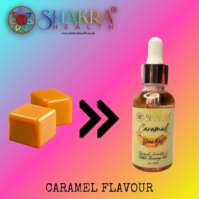 Yoni Oil Caramel 30ml Moisturising Body Massage Lotion. Non-Sticky, Hydrating & Soothing to Skin, Balanced pH, Fresh Smell & Tightening Effect *Organic Vegan*