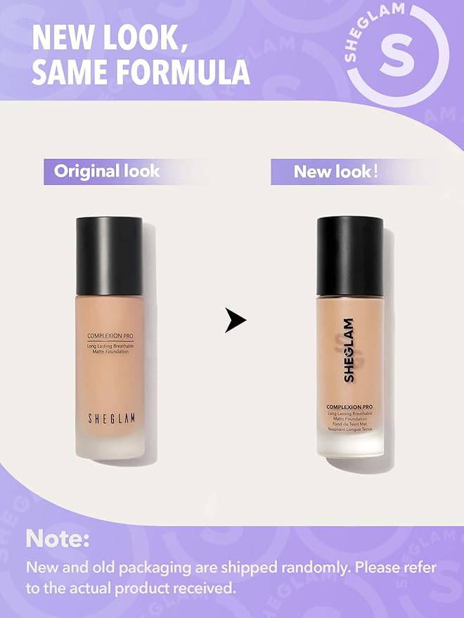 SHEGLAM Full Coverage Foundation Makeup Long Lasting Waterproof Matte Dewy Liquid Foundation - Golden