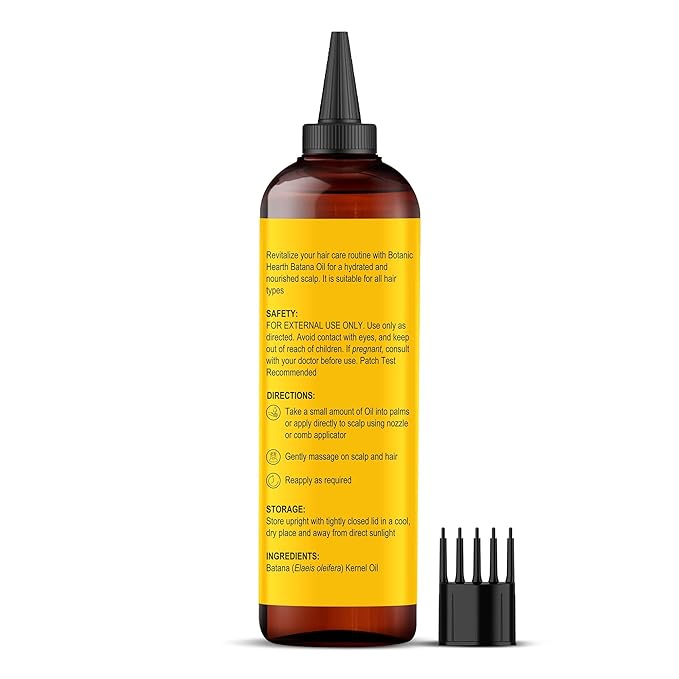 Botanic Hearth Hair Oil for Hair Growth & Hair Treatment Oils | Strengthening Dry, Frizzy, Damaged Hair & Scalp Treatment | Batana Oil – 6.7 Fl Oz
