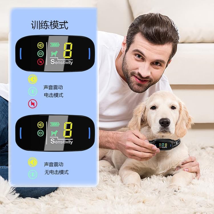 Bark Collar, Dog Bark Collar for Large Medium Small Dogs,Smart Bark Collar,Rechargeable Anti Barking Training Collar with 8 Adjustable Sensitivity,Bark Shock Collar with Beep