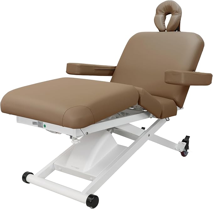 SKINACT Cleo Electric Spa Treatment Table, Facial Massage Bed ADA Compliant (Sand)