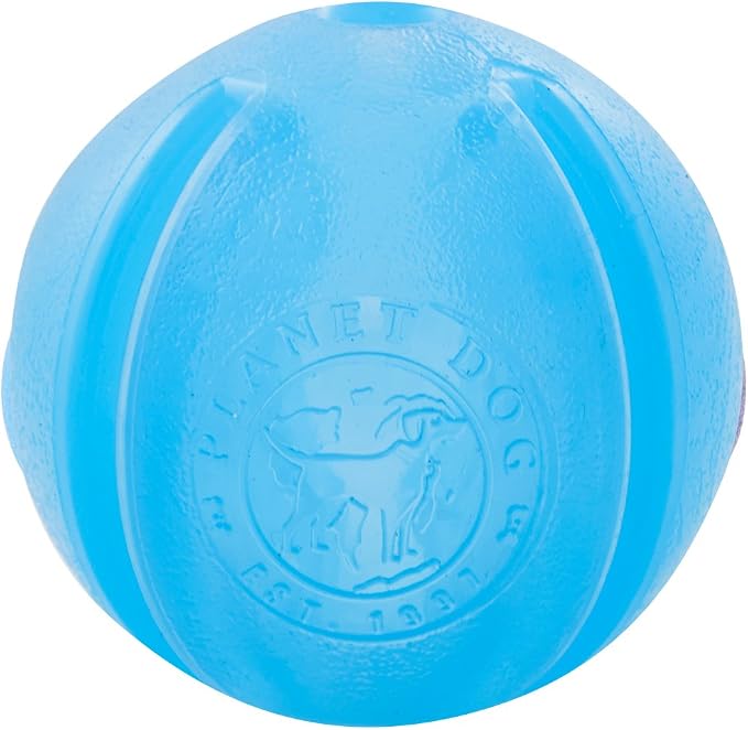 Outward Hound Guru Treat-Dispensing Puzzle Ball Dog Toy, Blue