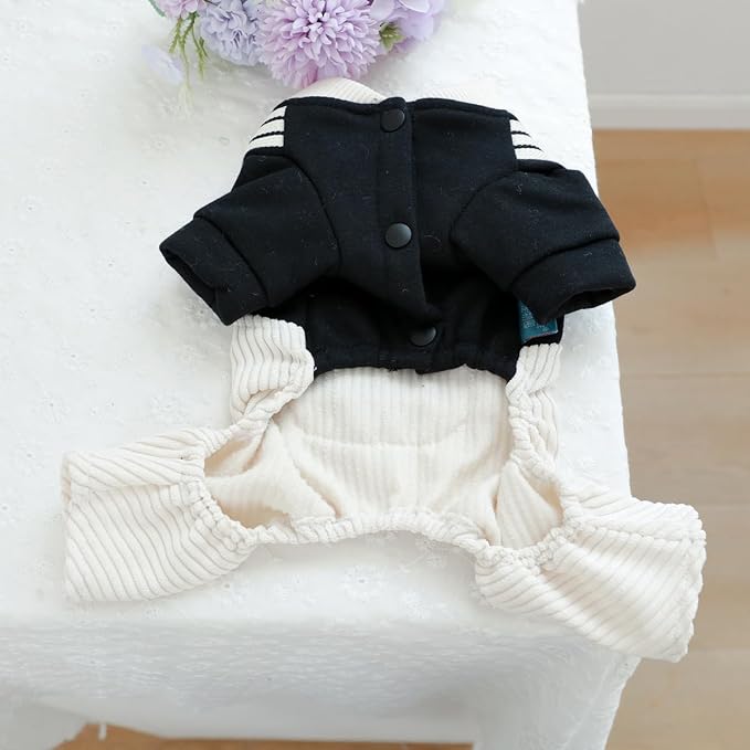 Dog Stylish Overalls Comfortable Puppy One Piece Outfits Summer Bib Overalls for Small Dogs Cute Pet Jumpsuit Onesie Chihuahua Yorkies Birthday Holiday Clothes Costume