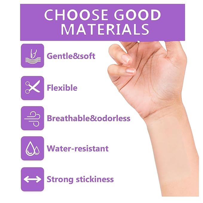 15 Pcs Ultra-Thin Tattoo Cover Up Patch, Waterproof & Sweatproof Stickers, Invisible & Breathable Concealer for most skin tones，Suitable for Tattoo Scar and Birthmarks