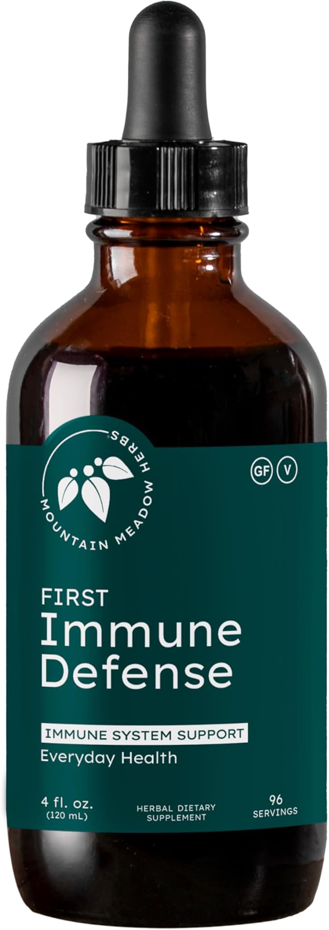 Mountain Meadow Herbs First Immune Defense | All Natural Immune Support in a Fast Acting Liquid Supplement - 2 oz.