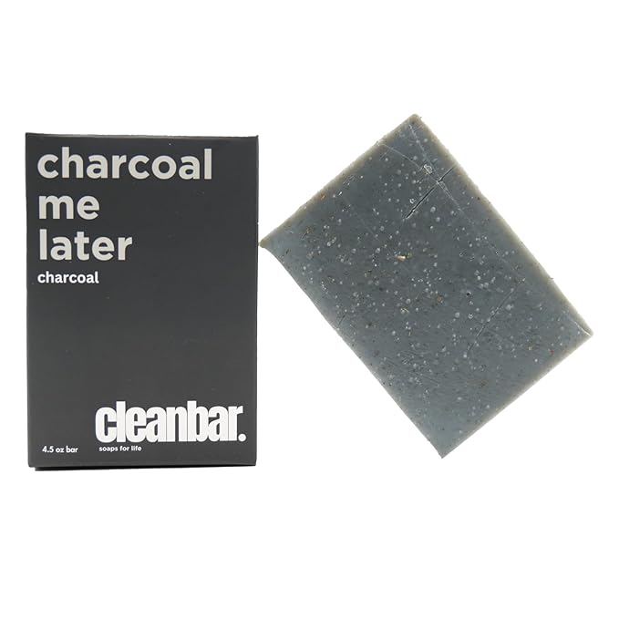 All Natural Bar Soap - Charcoal Me Later - Charcoal, Tangerine, Juniper Berry, Lavender, Rosemary and Tea Tree Exfoliating Bar Soap