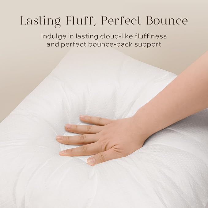 Phantoscope 18x18 Pillow Inserts, Throw Pillow Inserts for Couch, Pack of 6 | 100% Virgin Fiber Hypoallergenic Pillow Form, Soft Throw Pillow Inserts, Lightweight Throw Pillows for Couch Bed Pillows
