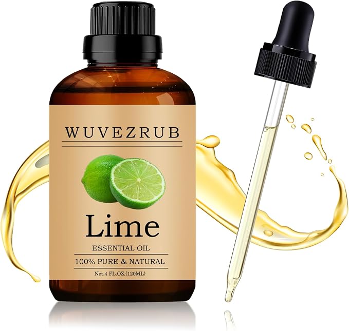 Lime Essential Oil 120ML - 100% Pure and Natural Oils for Aromatherapy Diffuser - 4 Fl Oz/Lime