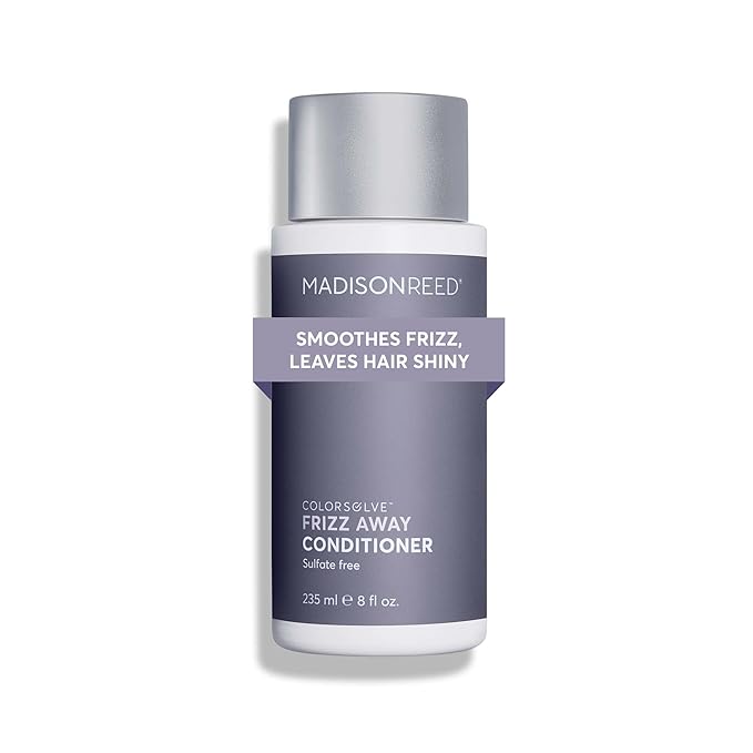 Madison Reed ColorSolve Frizz Away Conditioner, Anti-Frizz for Unruly Hair, Tame And Smooth Wavy, Curly Or Coily Hair, Sulfate-Free, Protects Color From Fading - 8 Fl Oz (235 Ml)