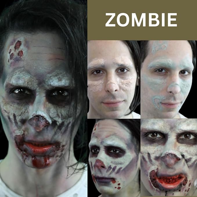 Mehron Premium Character Kit | Complete Halloween & Cosplay Makeup Kit | Made in USA | Includes All Tools & Instructions | Zombie