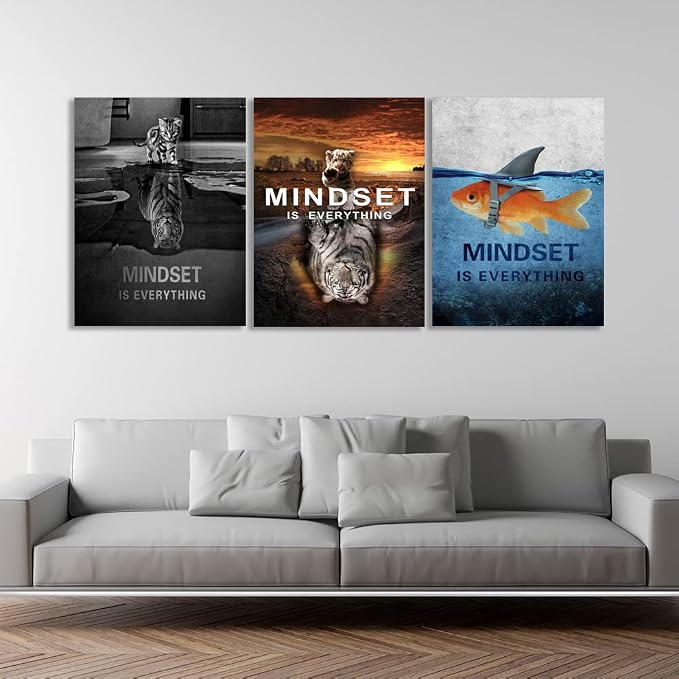 Success Wall Painting Inspirational Wall Art Office Wall Decor Motivational Wall Art Canvas Black Poster Positive Inspirational Framed Artwork Prints Picture for Living Room Office [72''W x 36''H]