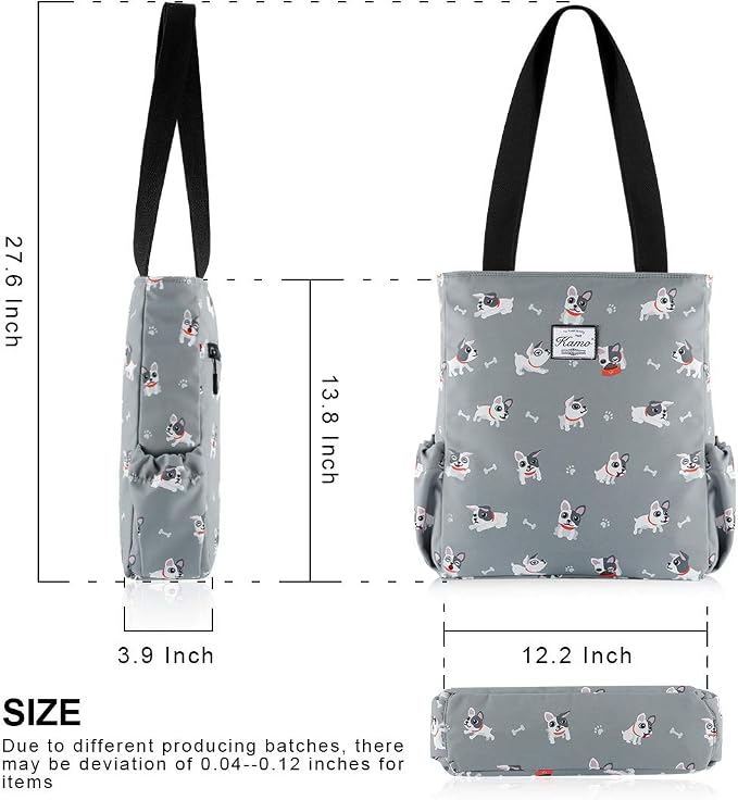 KAMO Floral Tote Bag - Waterproof Lightweight Handbags Travel Shoulder Bag for Hiking Yoga Gym Swimming Travel Beach