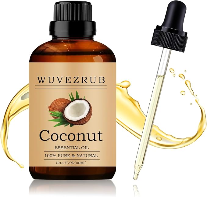Coconut Essential Oil 120ML - 100% Pure and Natural Oils for Aromatherapy Diffuser - 4 Fl Oz/Coconut