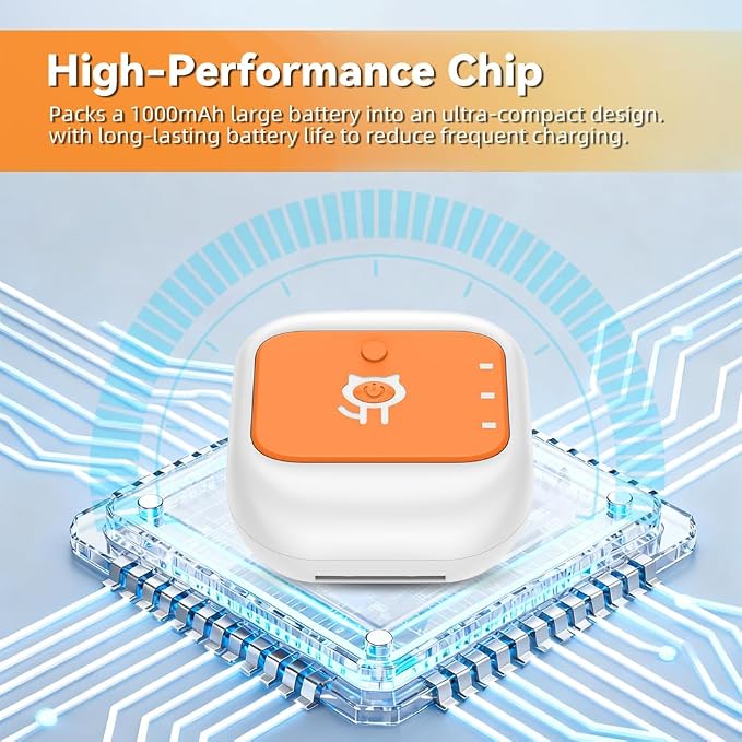Smart GPS Tracker for Cat Dog GPS Collar Tracker for Pet Anti-Lost Device for Pets (Small for Car)