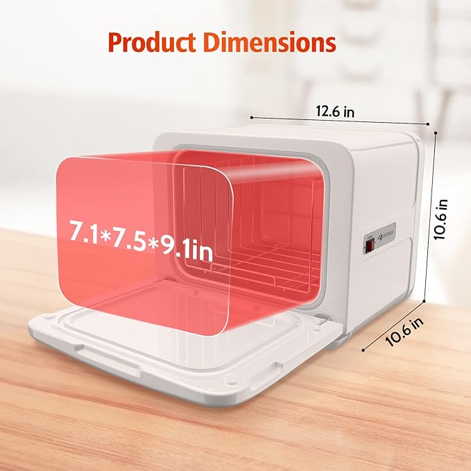 Towel Warmer Cabinet, 8.5L Professional Small Hot Towel Warmer Heating Use for SPA, Massage, Salon, Barber and Home - White