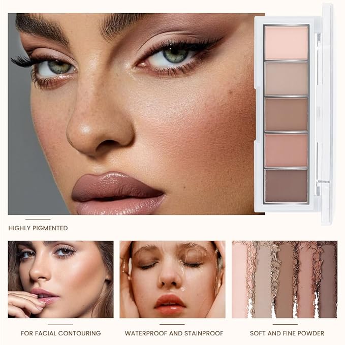 Matte Nude Eyeshadow Palette, Neutral Peach Brown & Taupe Eye Shadow Kit, High Pigment Blendable Long-Lasting All Matte Makeup Palette for Daily Natural Looks, Mature Eyes, Blue Green & Brown Eyes 2