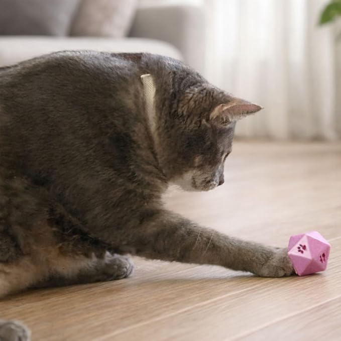 Glow in the Dark Interactive Cat Treat Puzzle Ball – Slow Feeder Toy for Indoor Cats, Adjustable Difficulty, Mental Stimulation, Hunting Exercise, Boredom Relief Cat Enrichment Toy