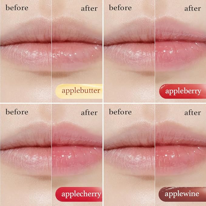 NOONI Vegan Applecherry Lip Mask Overnight – Hydrating Lip Balm & Butter with Shea Butter & Vitamins | Soothing Moisturizer, Softening Treatment for Dry Lips, 0.42 oz