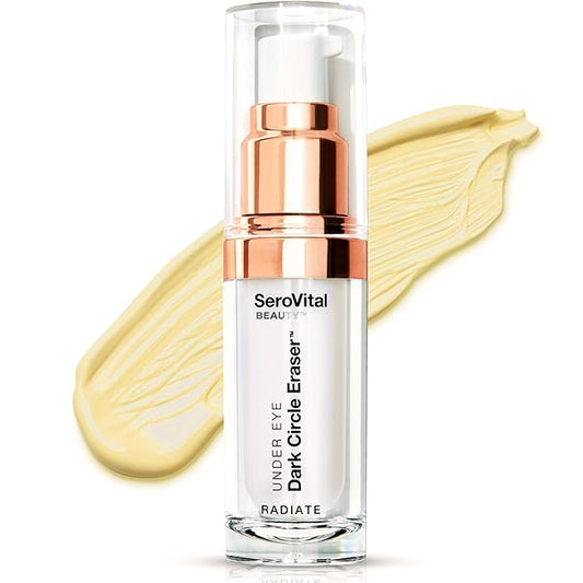Serovital Beauty Dark Circle Eraser – Brightening & Anti‑Puffiness Under-Eye Treatment with Peptides, Dark Circle Corrector – eye corrector for dark circles - Hormone-Aware, Clinically Tested – 15mL