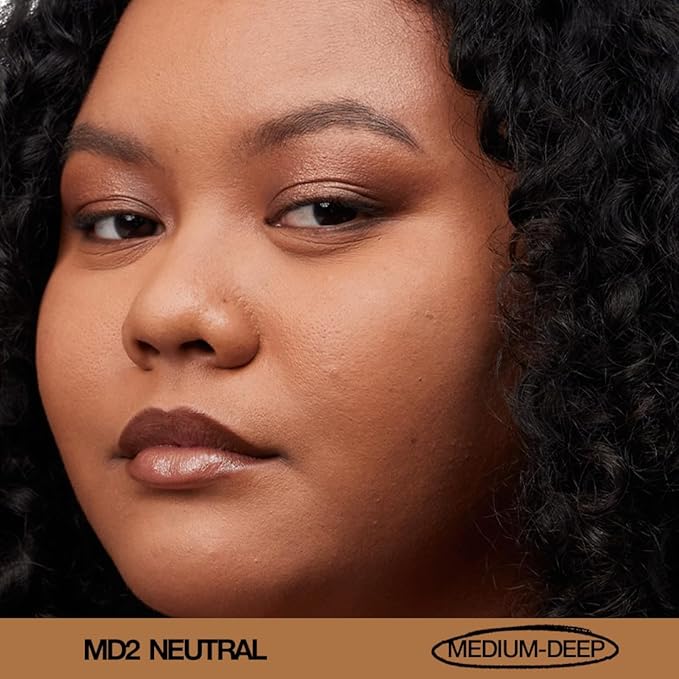 about-face THE PERFORMER Skin-Focused Foundation MD2Neutral – Medium Coverage, Long-Wear, Breathable & Buildable Base – Clean, Vegan, Hydrating Formula with Blue Agave & Chlorella – 1.08oz