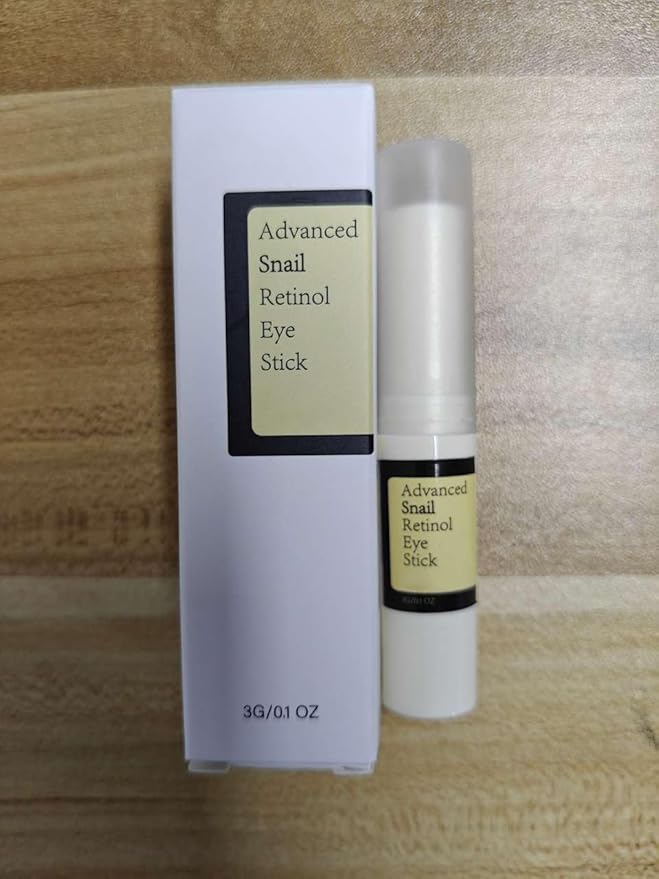 Anti Aging Eye Cream For Dark Circles, Advanced Snail Retinol Eye Stick, 2 PCS Under Eye Cream For Puffiness & Bags, Reduce Wrinkles, Fine Lines, Moisturizating Skin.
