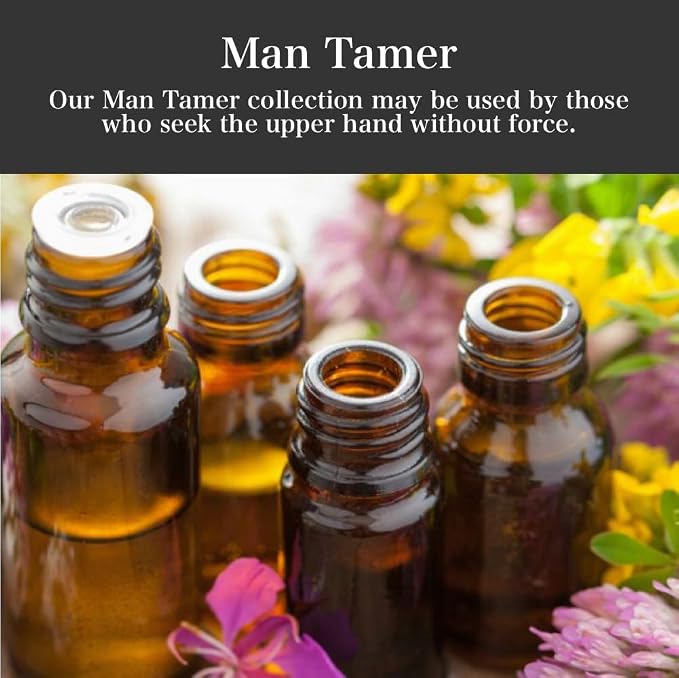 Man Tamer Oil 1/2 oz | Handmade with Herbs & Essential Oils | Fidelity, Commitment, Control, Submission Rituals | Wiccan Pagan Conjure & Hoodoo