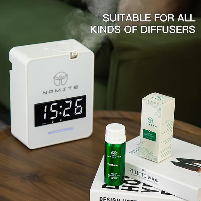 Tea Tree & Peppermint 3.38 Fl Oz Essential Oil Blend for Diffuser - Refreshing Mint and Fragrance of Tea Scented, Humidifier Oil for Office and Living Room