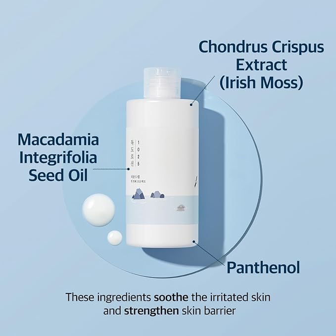 ROUND LAB 1025 Dokdo Lotion | Lock in moisture, Triple Hyaluronic Acid, Emulsion, Long lasting hydration, Calming Lotion for sensitive skin (6.76fl.oz)