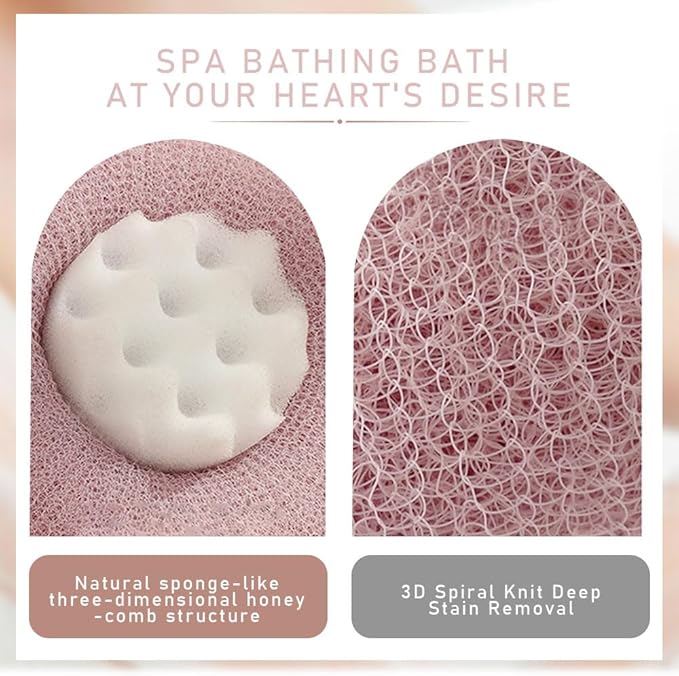 Super Soft Sunflower Suction Cup Bath Ball, 2024 Upgraded 2-in-1 Sunflower Bath Ball Exfoliating Bath Sponge Cleaning Brush, Sponge Mesh Pouf Shower Ball for Women, Men Shower (Purple+Yellow)