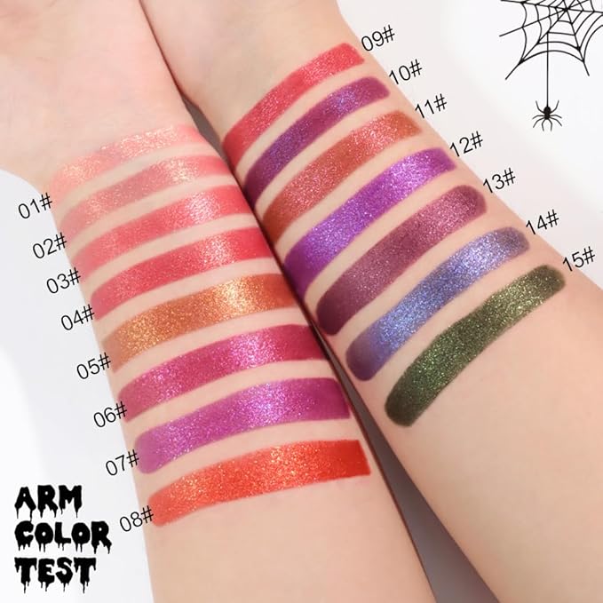 Dark Purple Metallic Lipstick for Women,Lightweight Non-Drying Shimmer Frosted Lipsticks,Glitter Lip Gloss Stain Long Lasting Waterproof No Smudge Proof No Transfer 12 Hour,Cruelty-Free Makeup