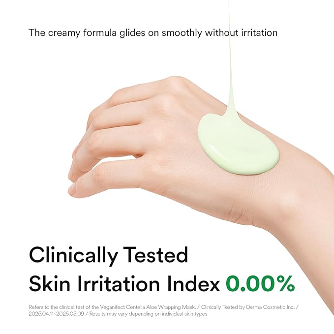 Aloe Cica Wrapping Peel Off Facial Mask with Jelly Brush, For Skin Refreshing, Instant Cooling, Soothing, Pore Tightening, Korean Skincare, 2.73 Fl Oz