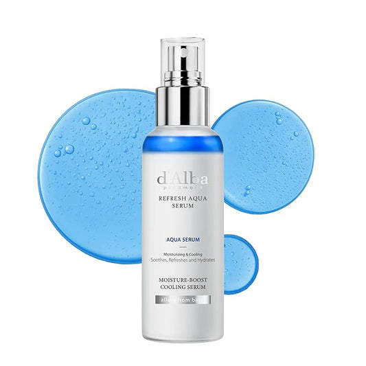 d'alba Piedmont Italian White Truffle Refresh Aqua Serum, Vegan Skin Care, Light-weight Face Moisturizer, Glow Serum for Radiant Skin, Non Comedogenic, All In One Mist (3.38 fl oz.)