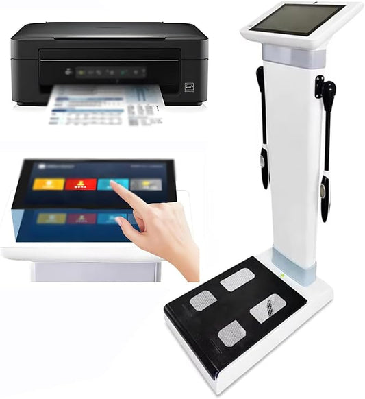 10.1 inch HD Touch Body Composition Monitor Health Analyzer with Printer, Bioimpedance Analysis Machine Body Fat Analyzers, Body Composition Analyzer Health Monitoring