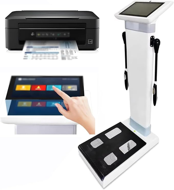 Body Composition Analyzer with Printer and 10.1" HD Touch Screen, Bioimpedance Analysis Machine Body Fat Analyzers, Body Composition Analyzer Health Monitoring