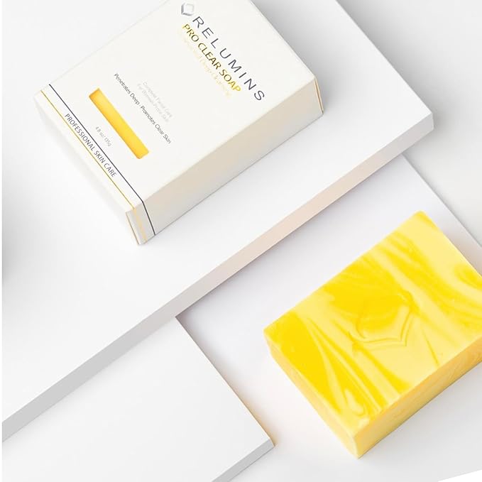 Relumins Authentic Professional Clear Soap with Calamansi & Salicylic Acid – Holidays Deep Cleansing & Exfoliating Bar for Smooth, Refined, and Balanced Skin – 135g x 10 Bars