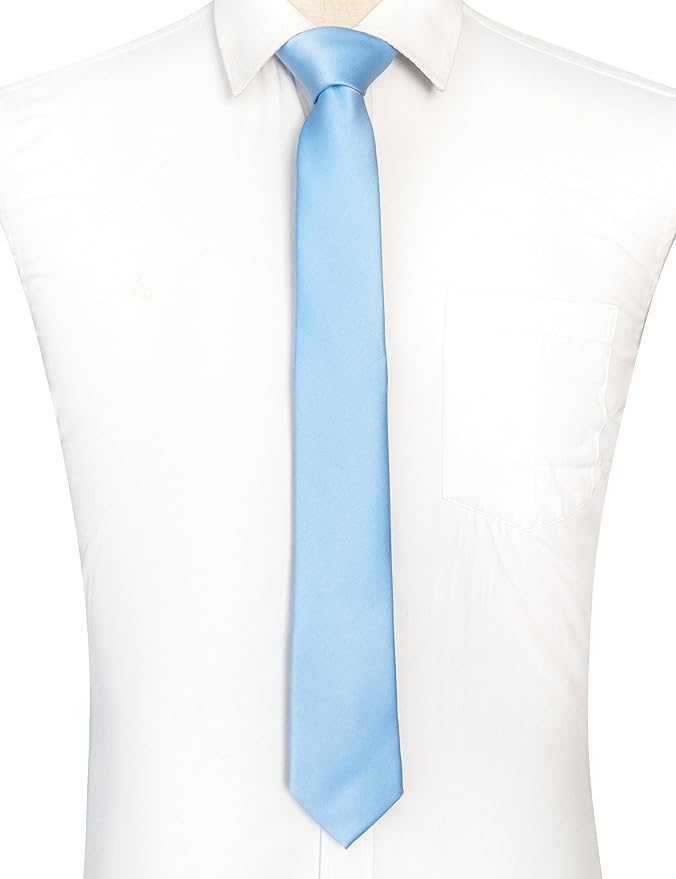JEMYGINS Solid Color Tie Mens Necktie for Business and Wedding