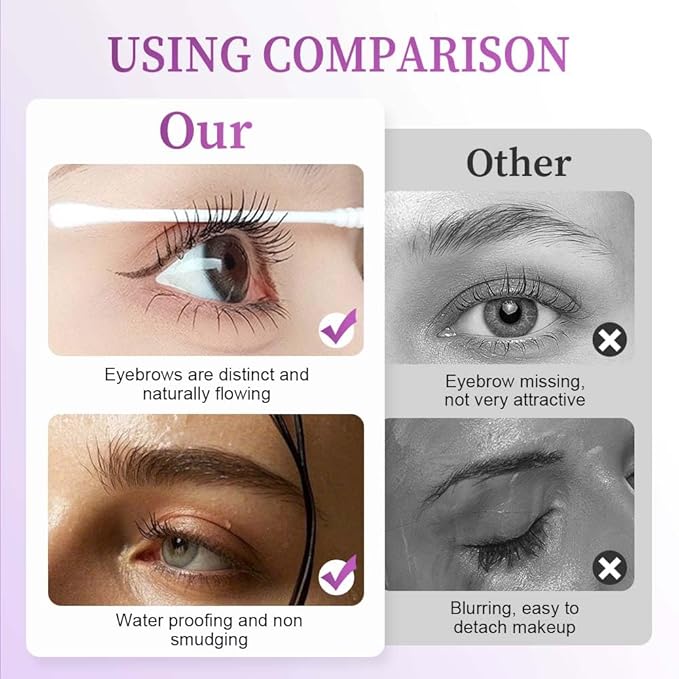 Mascara for Older Women 60 Plus, 2026 New Mascara Volume and Length for Mature Women with Thinning Lashes Mascaras for Older Wemen, Non Clumping Waterproof Long Wear (Brow)