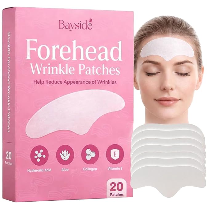 Forehead Wrinkle Patches | Anti-Wrinkle Facial Patches for Fine Lines | Overnight Wrinkle Filler & Deep Line Treatment | Disposable Face Tape for a Youthful, Firmer, and Smoother Appearance | 20 Count