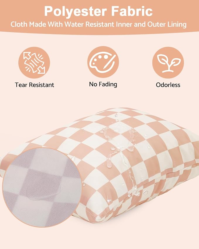 ALVABABY 3 pcs Cloth Diaper Wet Dry Bags Waterproof Reusable with Two Zippered Pockets Travel Beach Pool Daycare Soiled Baby Items Yoga Gym Bag for Swimsuits or Wet Clothes Small Medium Large 3L-SML15