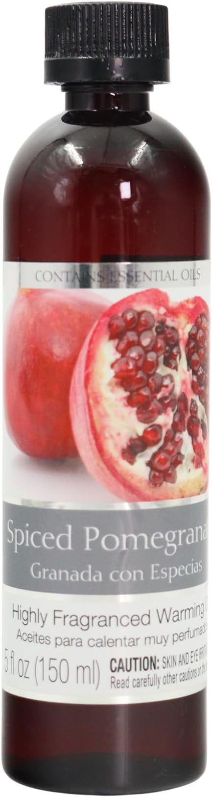 Hosley Spiced Pomegranate Fragrance Warming Oils, Set of 2, 5oz Each. Ideal Gift for Weddings, spa, Reiki, Meditation, Bathroom Settings.P1