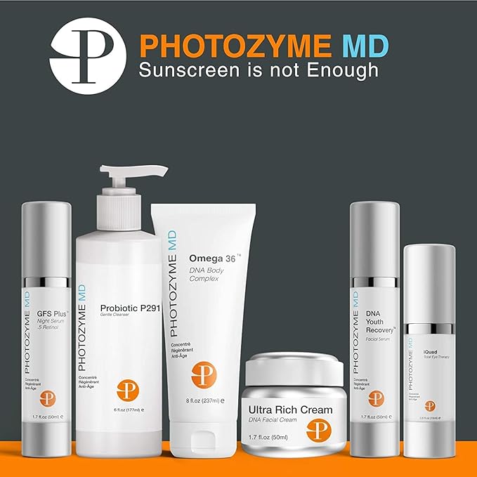 Photozyme Probiotic P291 Gentle Cleanser - Face Wash That Cleans and Tones - Removes Makeup and Impurities - pH Balances The Skin - Promotes Healthy Skin - 6 fl oz./177 ml