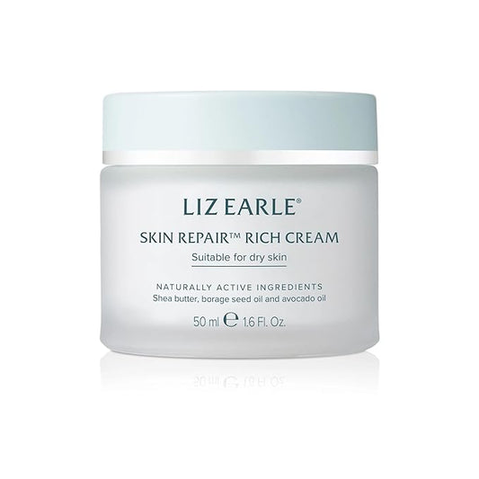 Liz Earle Skin Repair Rich Face Cream - Hydration Boosting Face Moisturizer with a Luxurious Cream Texture - Leaves Skin Feeling Soothed & Comforted (50 ml)