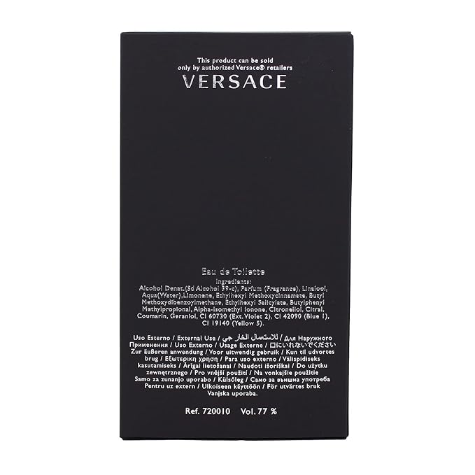 Versace Pour Homme Eau De Toilette Spray for Men by Gianni Versace - 3.4 oz / 100 ml