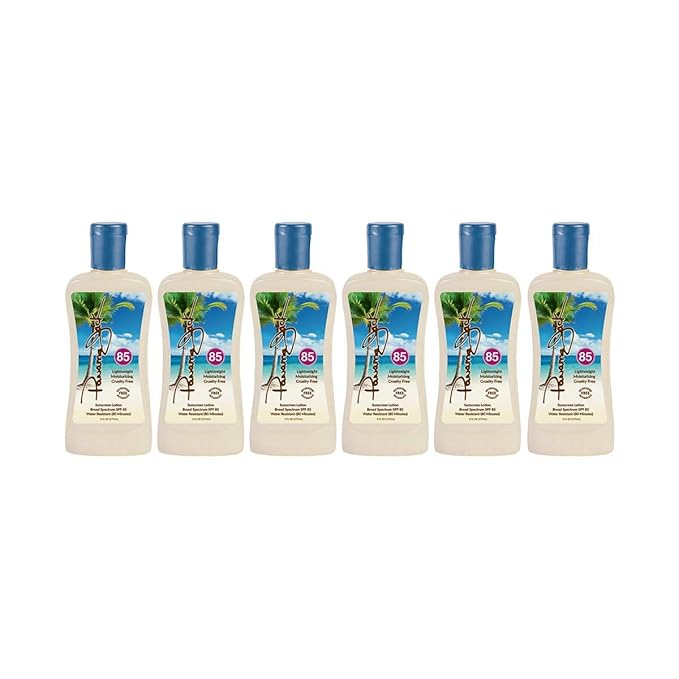 Panama Jack Sunscreen Suntan Lotion - SPF 85, Broad Spectrum UVA/UVB Protection, PABA, Paraben, Gluten & Cruelty Free, 6 FL OZ (Pack of 6)