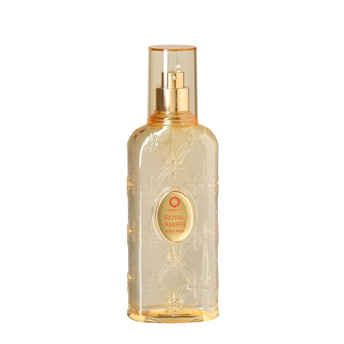 Orientica Luxury Royal Amber Body Mist 8 Oz / 236ml - Bergamot, Green, Melon, Pineapple, Gourmand, Amber, Woody, Vanilla, Musk - Arabic Perfume for Men & Women