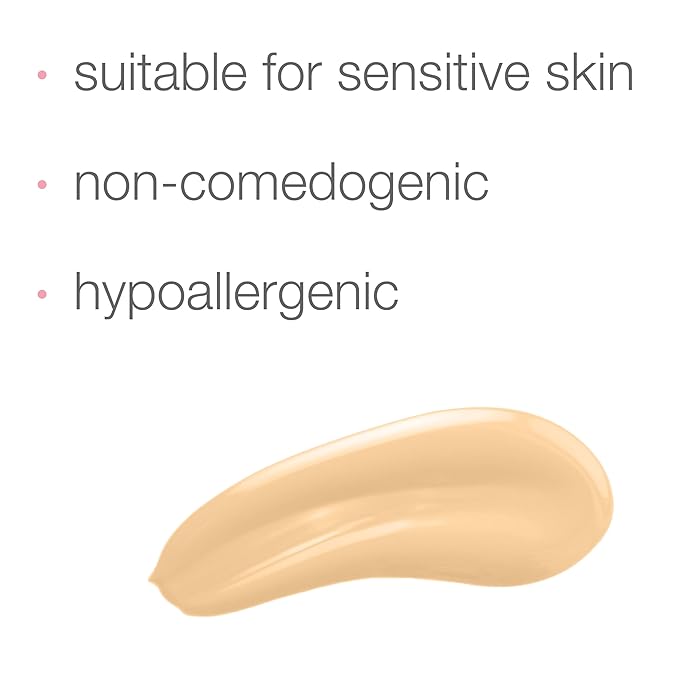 Neutrogena Healthy Skin Sensitive Skin Serum Foundation with Pro-Vitamin B5, Color Correcting & Pore Minimizing Liquid Foundation & Face Serum, Buildable Coverage, Light 03, 1 oz