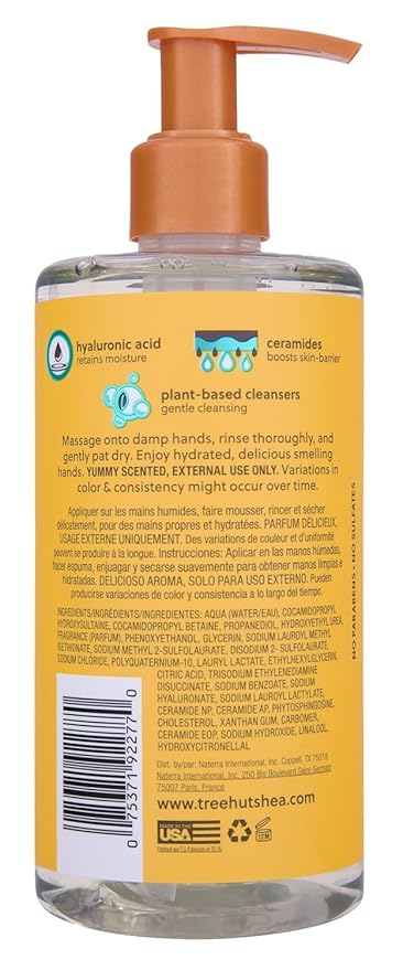 Tree Hut Sunkissed Poppy Serum Infused Hand Wash, Nourish & Hydrate Hands with Strengthening Skin Care, Long Lasting Scent, Cleanse & Lock in Moisture, 11 fl oz.