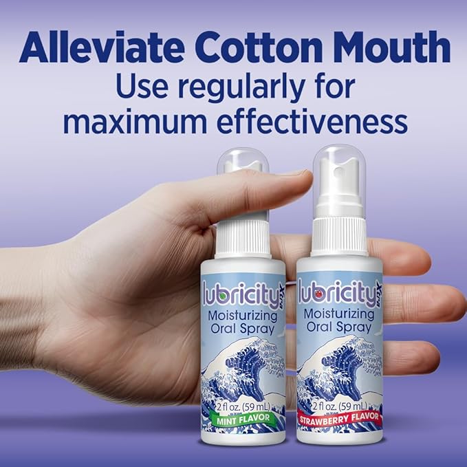 Lubricity Xtra Dry Mouth Spray - Advanced Formula - Hyaluronic Acid and Xylitol, Saliva Substitute Moisturizing Oral Spray, The Most Satisfactory Solution in Dry Mouth Products (2 Fl. Oz., Mint)