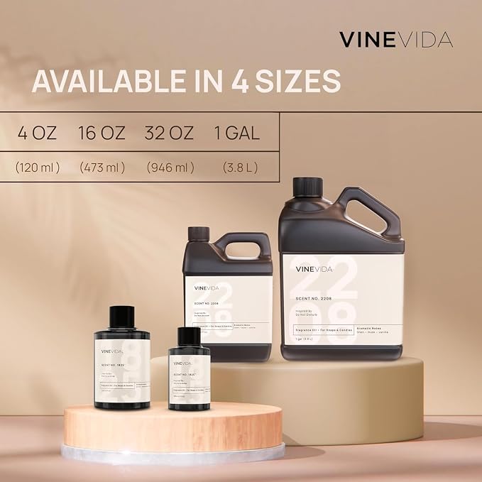 VINEVIDA (32oz) Hotel Fragrance Diffuser Oil - 5 Star Hotel Scents for Diffusers for Home - Cold Air Diffuser Oil - Hotel Scent Essential Oil - Nobu Hotel Las Vegas