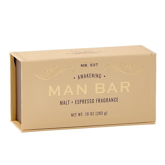 San Francisco Soap Company Malt and Espresso Fragrance Man Bar - Awakening - No Harmful Chemicals - Good for All Skin Types - Made in the USA
